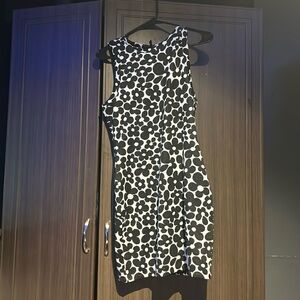Mini Dress Floral Black & White